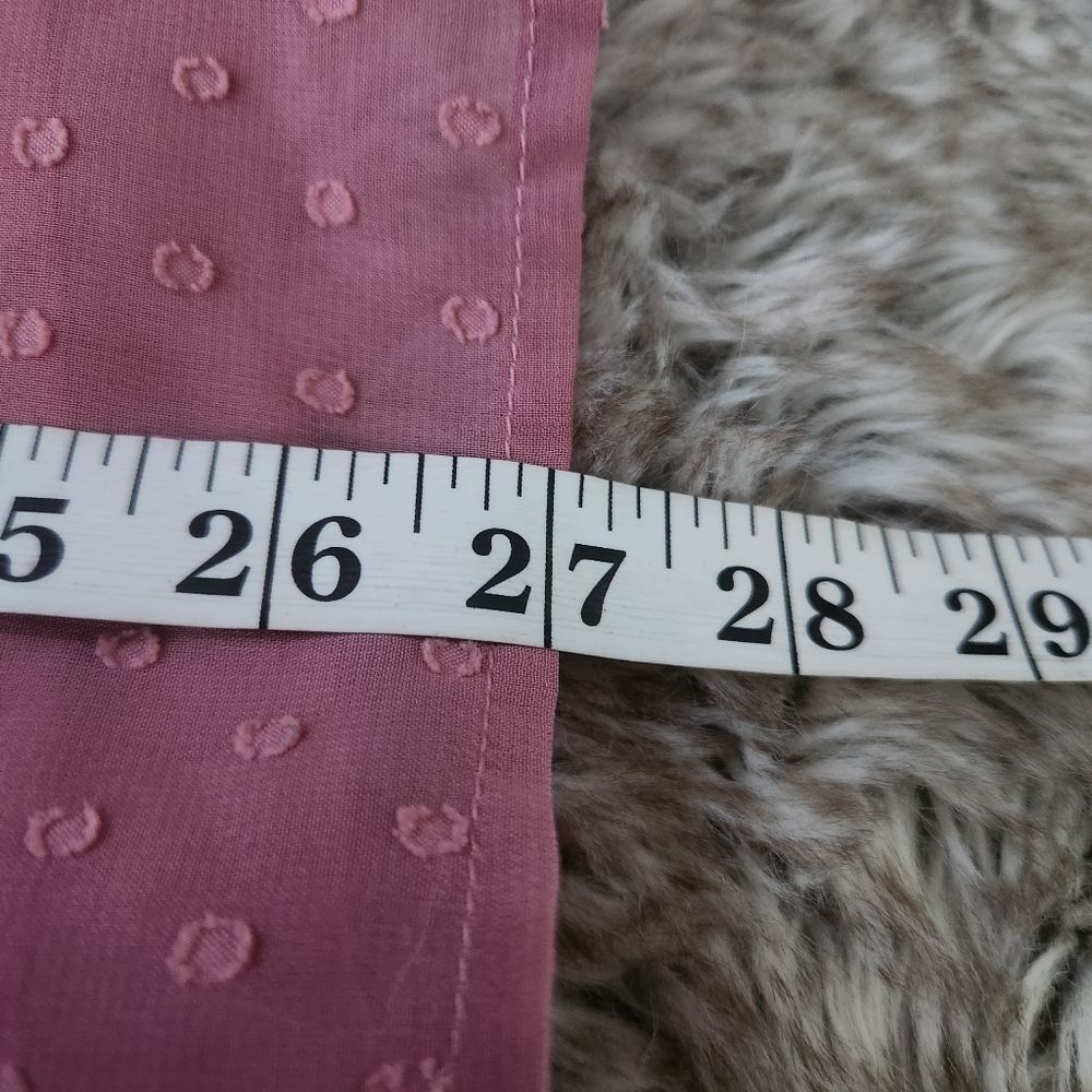 Unbranded Smocked Top Swiss Dot Textured Tank Top Pink Women's Size XL - Picture 8 of 8